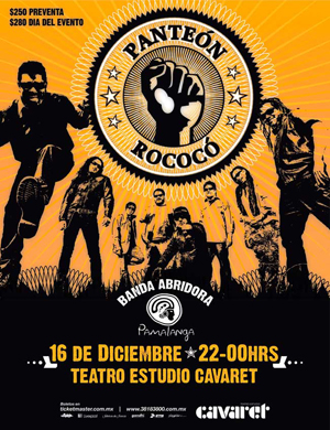Panteón Rococo en el Teatro Estudio Cavaret